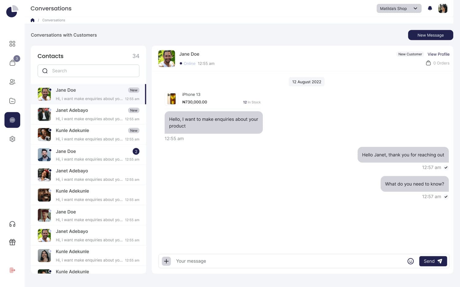 Example walkthrough, step 2